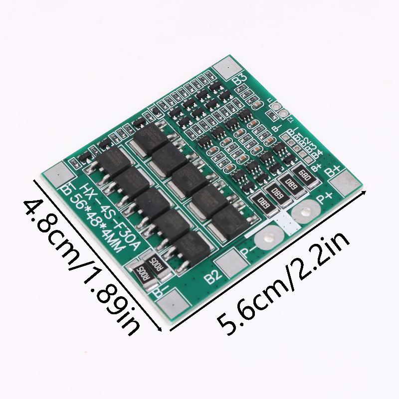 4S 3.2/3.7V 30A BMS Lithium Battery Charging Board with Balancer for Efficient Energy Use