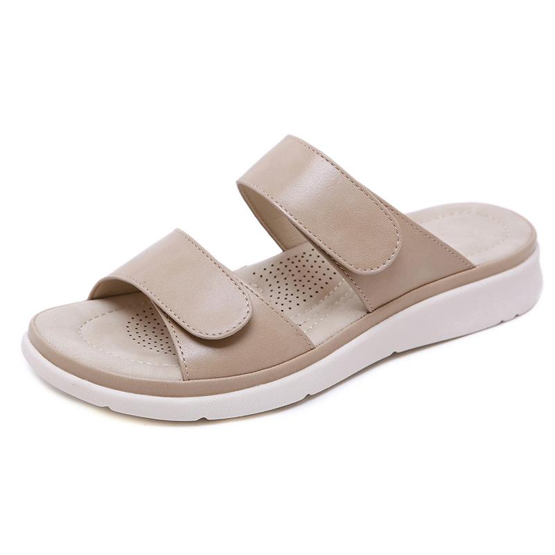 Summer Shoes Women Sandals Soft Flat Women Beach Sandals Summer Ladies Shoes Pink Black A2123