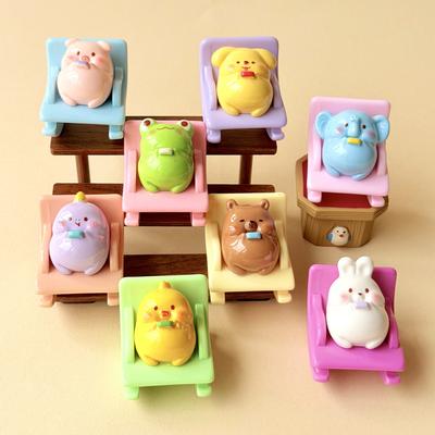 Милая Фигурка Животного на Качалке Игрушка Мини-Фигурка Настольное Украшение Игрушки Мальчики Девочки Подарки
