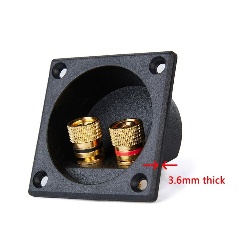 Two Binding Post Spring Cup Terminals Box For Professional Subwoofer Speaker System DIY Installation