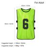 24PCS Football Pinnies Quick Drying Soccer Jerseys Youth Sports Scrimmage Basketball Team Training Numbered Bibs