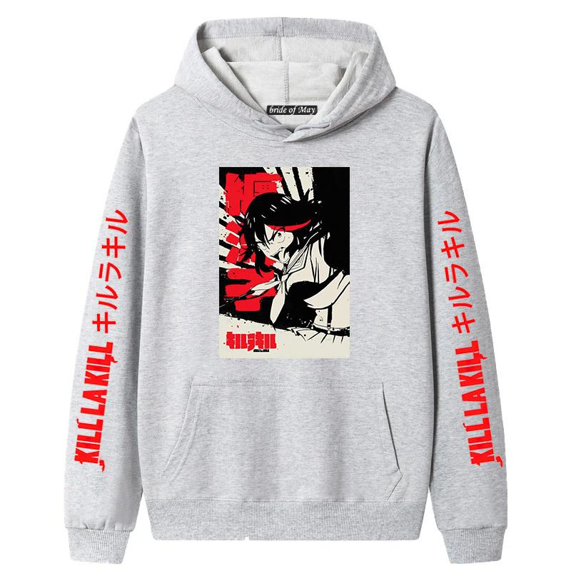 Japanese Anime Kill la Kill Hooded Long Sleeve Sweatshirt for Couples