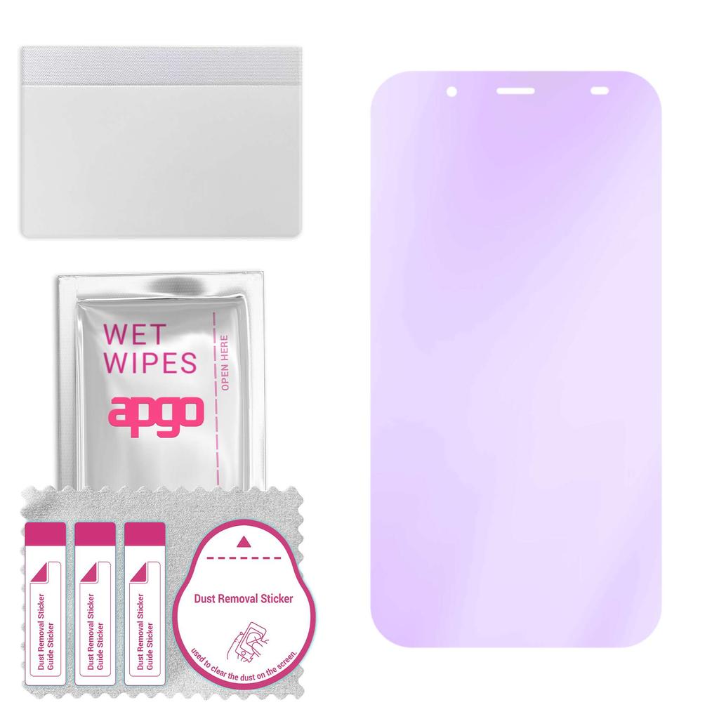 apgo Гибридное защитное стекло Anti-Blue 9H, совместимое с Kruger&Matz Flow 4S, гибкое наностекло, отличная замена закаленному стеклу, устойчивое к царапинам