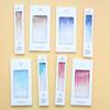 Birthday Gradient Champagne Curve 6 Candles Boxed Pencil Straight Powder Blue Baking Cake Decoration