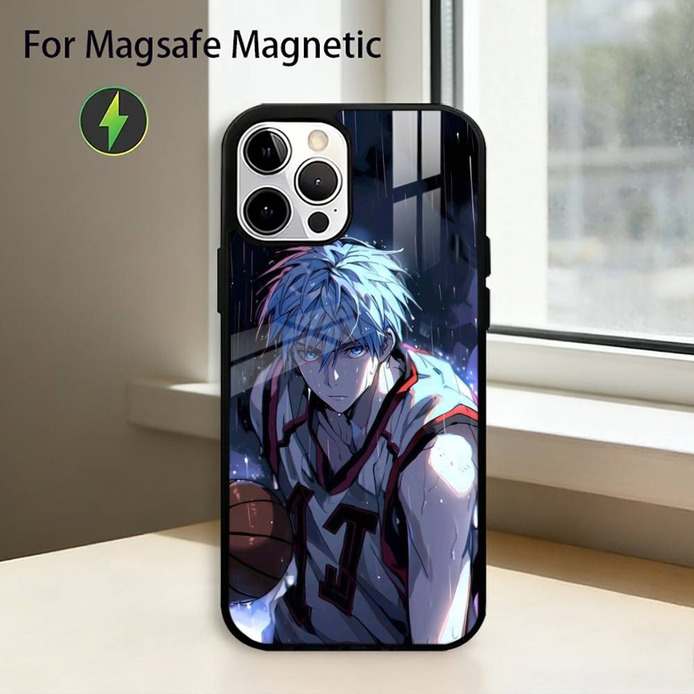 Чехол для телефона Kuroko's Basketball для iPhone 17, 16, 15, 14, 13, 12, 11 Plus, Pro, магнитный с беспроводной зарядкой MagSafe