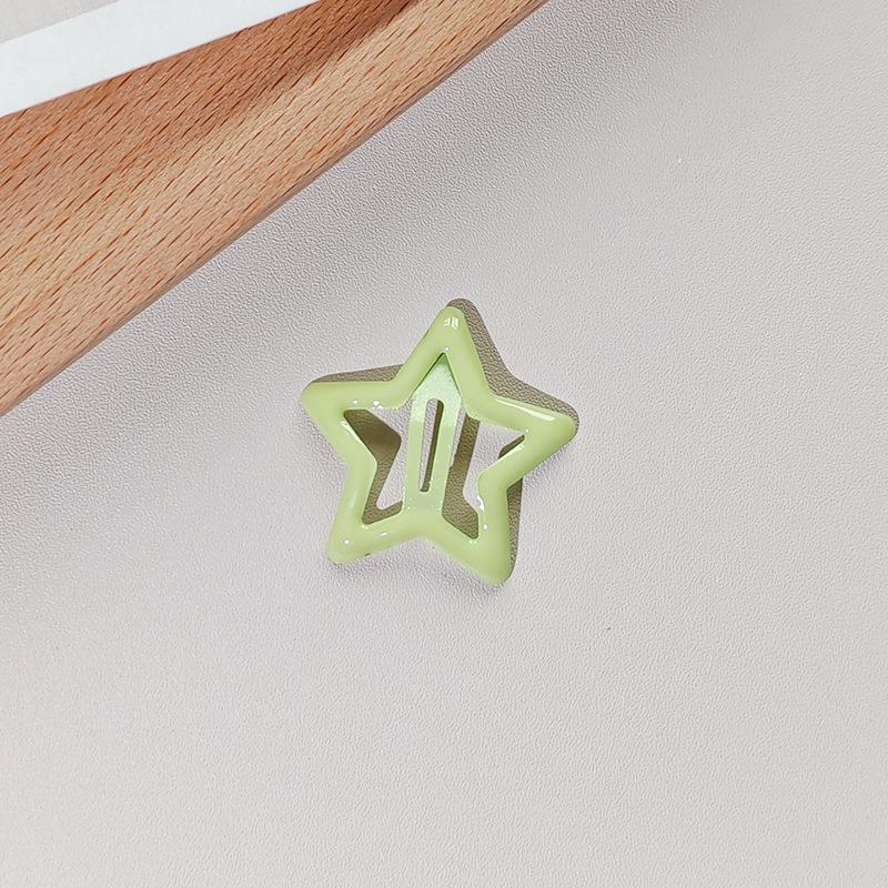 Colorful Star Hair Clips: Cute, Small, Five-Pointed Star BB Clips for Girls' Hair