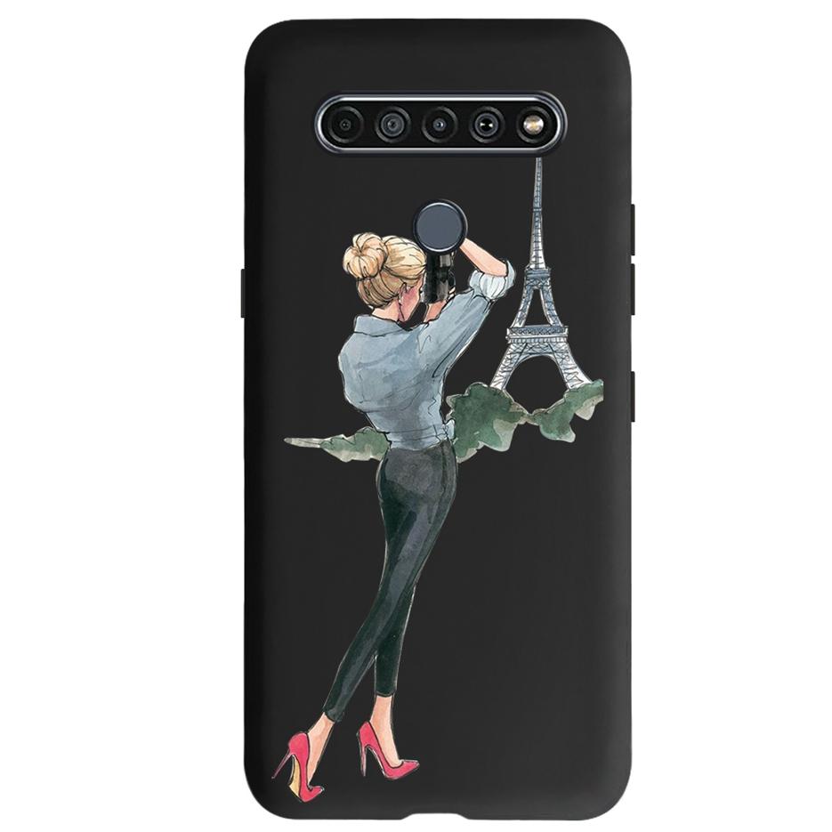 Чехол для LG K61 2020 Милый Кот Бабочка Мягкий Силиконовый Ударопрочный Чехол для Телефона Для LG K61 K 61 Fundas Case LGK61 Coque 6.53'' Shell