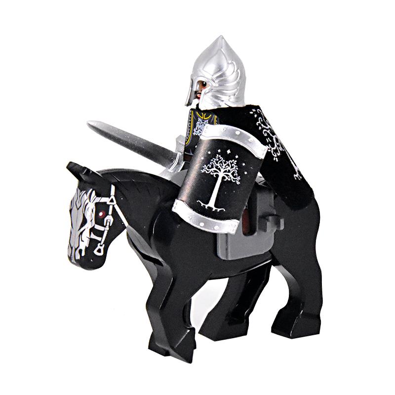 Medieval Rohan Gondor Knights Lotr Figures Building Blocks The Guard Soldier With War Horse Bricks Toys for Children XMAS Gifts