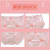 Beirou Milk Soft and Gentle To the Sexy Satin Breathable and with a Super Cute Ribbon Princess Lolita Size M Women's Panties, Fiber, Touch, Low-Rise