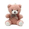 Furry Bear Keychain Plush Toy Pendant Keyring Stuffed Animals Key Rings Versatile Ornament for Bag Phones Keys Cameras