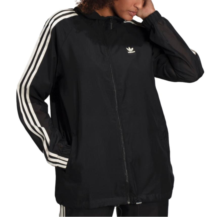 adidas Оригиналы ВЕТРОВКА Тренч Женский Черный DU8172