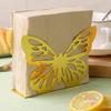 Square Base Iron Napkin Storage Stand Vertical Design Elegant Kitchen Decoration  Cafe