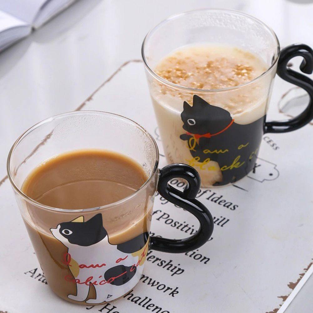 Durability For Home Office Smooth Heat Resistant Glass Glass Cup Mug Breakfast Mug Handy Cup