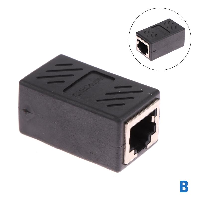 Rj45 Connector 1 To 2 Way Lan Ethernet Cable Network Splitter Coupler Rj45 Cat5/Cate6 Interface Extender Adapter