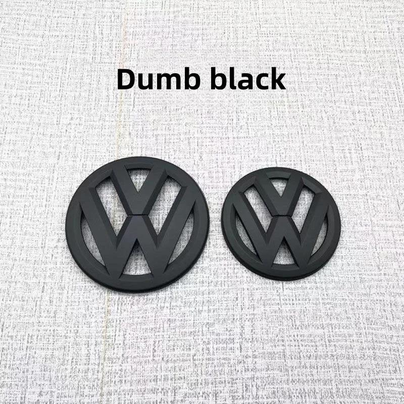 XJBRL1 For VW 2Pcs Car Front Grill/Rear Emblem Lid Covers Logo Sticker For Volkswagen VW GOLF 5 6 7 8 MK5 MK6 MK7 MK8 POLO Scirocco s