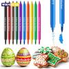 1/10Pcs Markers Pens for Cookie Coloring Pens Fine and Thick Tip Gourmet Writer for DIY Fondant Cakes Frosting