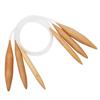 Round Braided Needle Bamboo Transparent Crochet Knitting Tool 15mm 20mm 25mm for Woolen Yarn