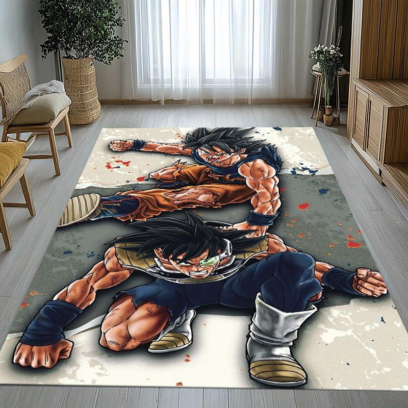 Anime D-Dragon Ball Game Cartoon Living Room Non-Slip Area Rug Soft Carpet for Bedroom Kids Playroom Sofa,Home Decor Doormat