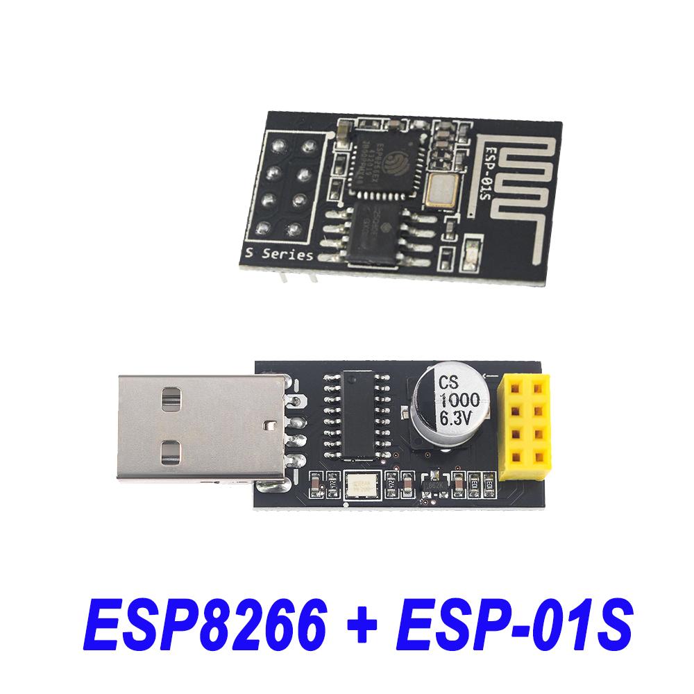 Адаптер-программатор ESP01 ESP-01S ESP8266 CH340G USB-to-ESP8266 Серийный беспроводной Wifi Плата разработки Модуль