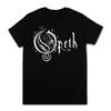 Vintage Progressive Death Metal Band Printed T-shirt for Men and Women Fashion Opeth Band Short-Sleeved Tees Cotton Streetwear