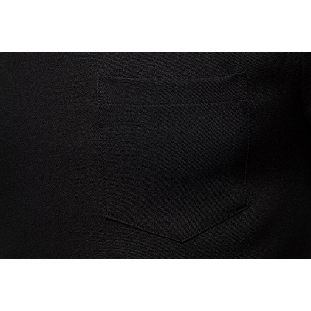 Men's Casual Solid-color Long-sleeved Shirt, Men's Slanted Button Slim Lapel Shirt