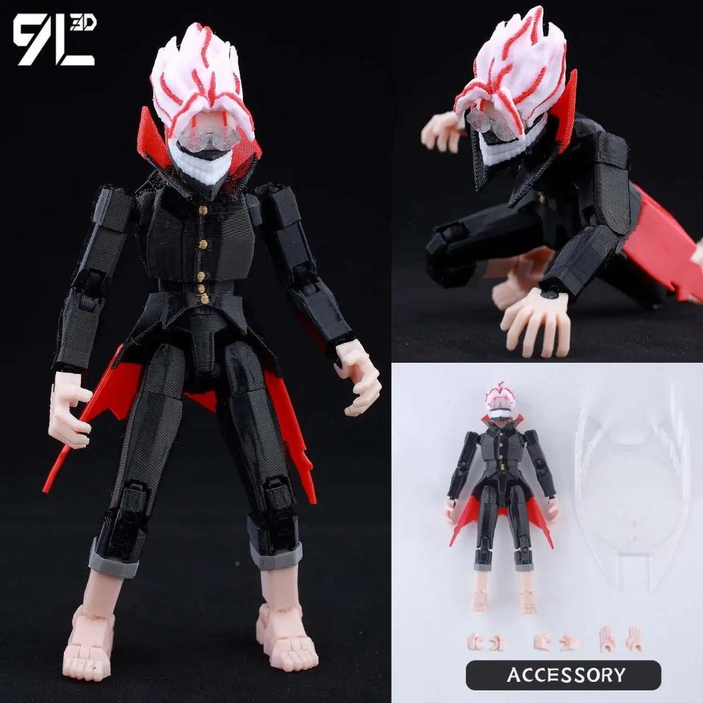 9L3D Printed Lucky Dummy 13 Jujutsu Kaisen Fushiguro Toji Anime Multi-Jointed Shapeshift Toys Action Figures Mannequin Model