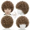 Heat Resistant Clown Curly Cosplay Wig Synthetic Football Fan Wearing Wigs  Men Women