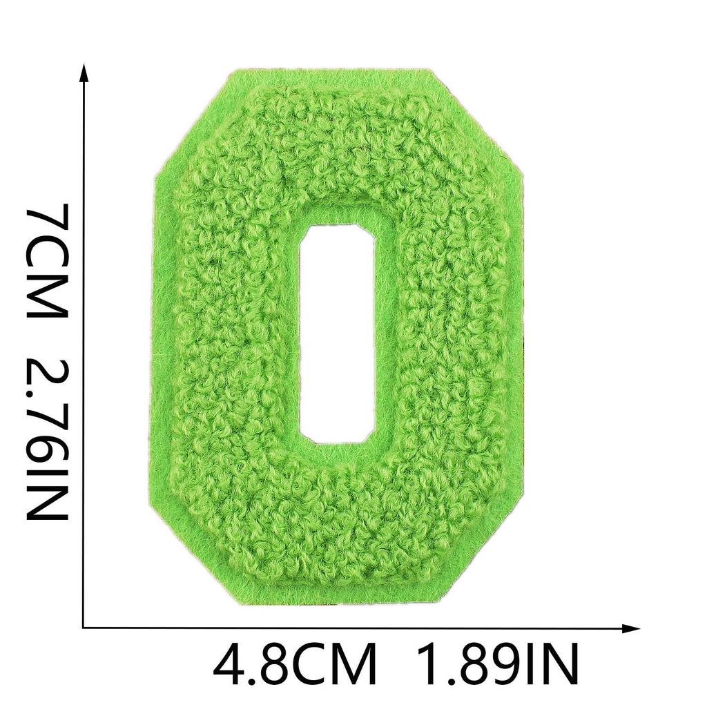 Сяо Тянь Красочный 7см Шенилл A-Z Алфавит Вышитая Тканевая Нашивка для Сумок