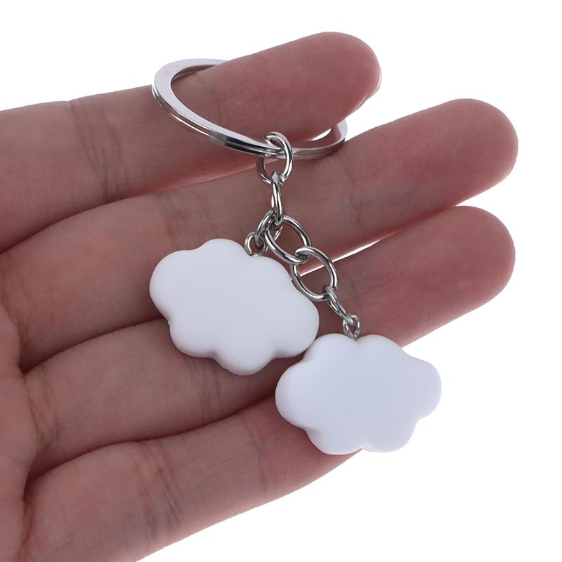 Souvenir Gifts For Women Men Car Key Handbag Pendants Keyring Diy Accessories Cute Resin Clouds Charms Keychain