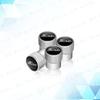 ZLKQ1 4pcs Metal Aluminum Alloy Car Wheel Tire Valve Air Stem Cap Dust Proof Covers For Ford Fiesta Emblem Accessories