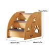 Pet Stairs For Bed Dog Steps Pet Stairs Dog Ramp High Bed Climbing Dog Bed Steps Non-Slip Wooden Dog Stairs For
