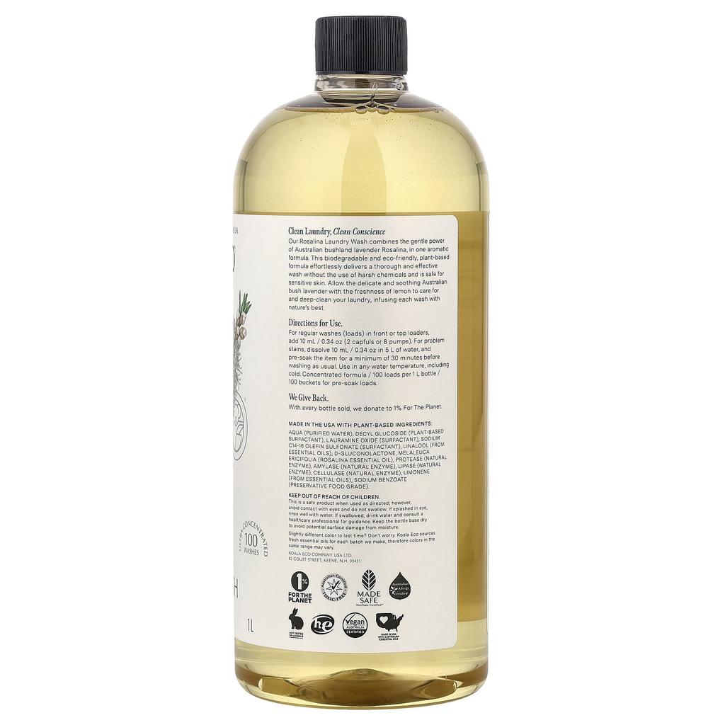 Koala Eco, Natural Laundry Wash, Australian Rosalina Essential Oil, 1 l (33.8 fl oz)