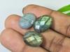 10 шт. 12X17 мм натуральный лабрадорит с обеих сторон шахматной огранки овальный драгоценный камень россыпью LM-1240