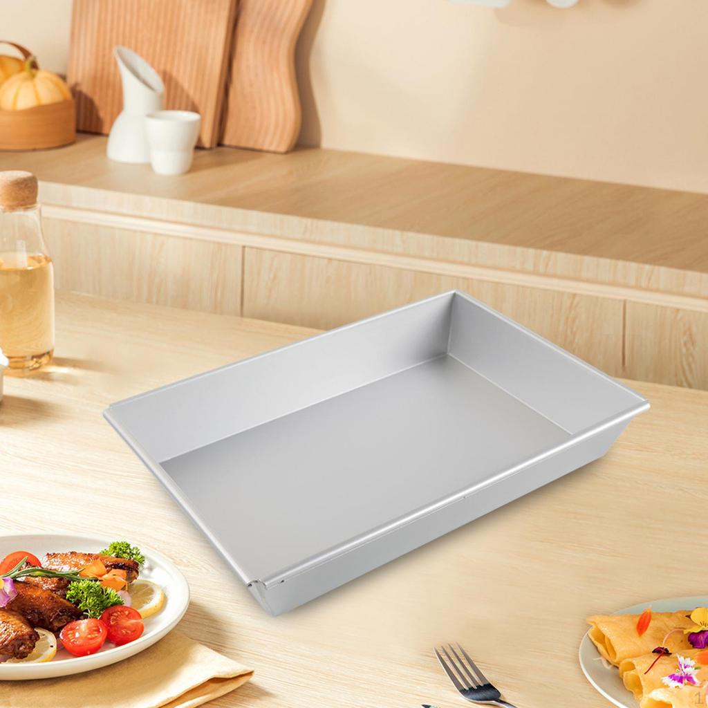 Detroit Styled Pizza Pan Bread Baking Sheet Nonstick Aluminum Alloy Kitchenware Bakeware Deep Dish