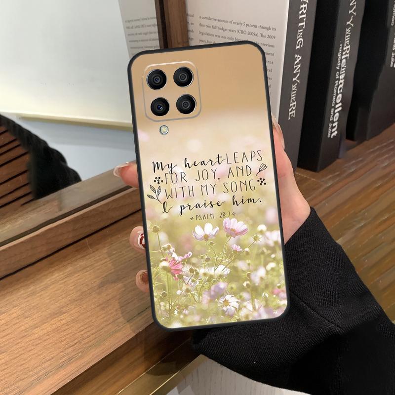 Христианский Чехол-Псалтырь Для Samsung Galaxy M56 M06 M16 M36 M52 M32 M12 M54 M34 M14 M35 M55 M15 M11 M31 M13 M53