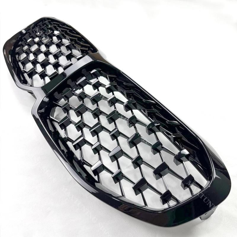 Gloss Black Front Bumper Kidney Grille Grill Racing Cover Accessories For BMW 1 Series F40 118i 128ti M135i xDrive 2019-2024