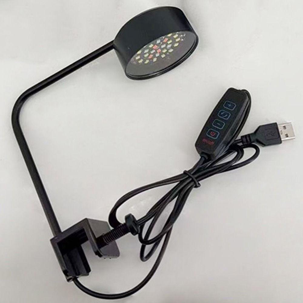 90 Degree Bend Fish Tank Clip Lamp 3 Color Modes LED Aquarium Light Aquarium Accessories