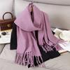 Luxury 2 Colours Cashmere Scarf Women Autumn Winter Shawl Pashmina Handkerchief Lady Pareo Soft Outdoor Windproof Travel Bufanda