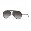 RayBan Letter Logo Stainless Steel Bomber Sunglasses Unisex Couple Black