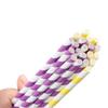 Colorful Stripe Pattern Drinking Accessories Paper Drinking Straws Disposable Straws Party Supplies
