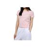 Футболка с коротким рукавом и круглым вырезом с логотипом, женские топы, розовые 532562-36