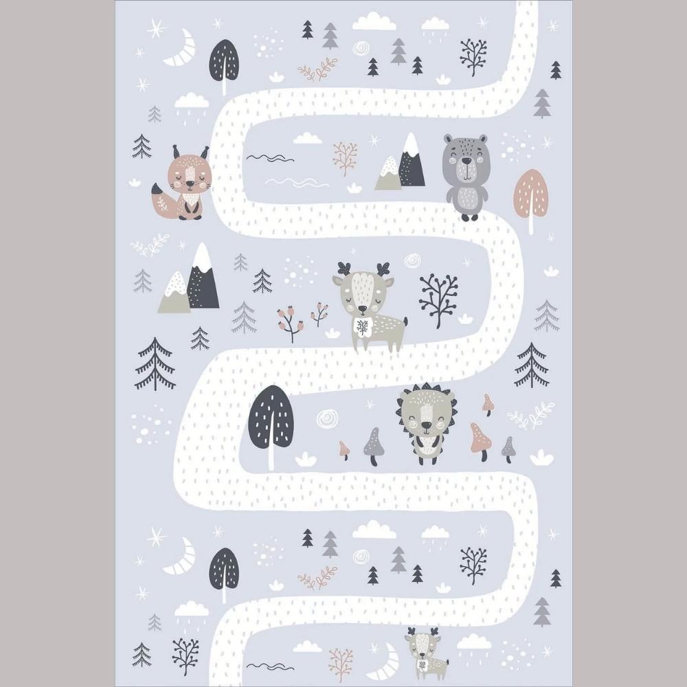 Miru Home Моющийся нескользящий коврик в горошек с цифровой печатью для гостиной, детей и младенцев Mcb-8