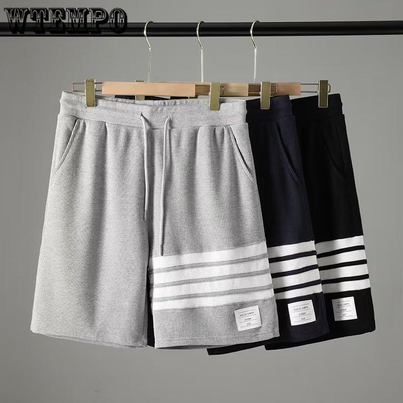 Мужские повседневные шорты весна и осень однотонные спортивные шорты модные брюки пять четвертей Harajuku свободные