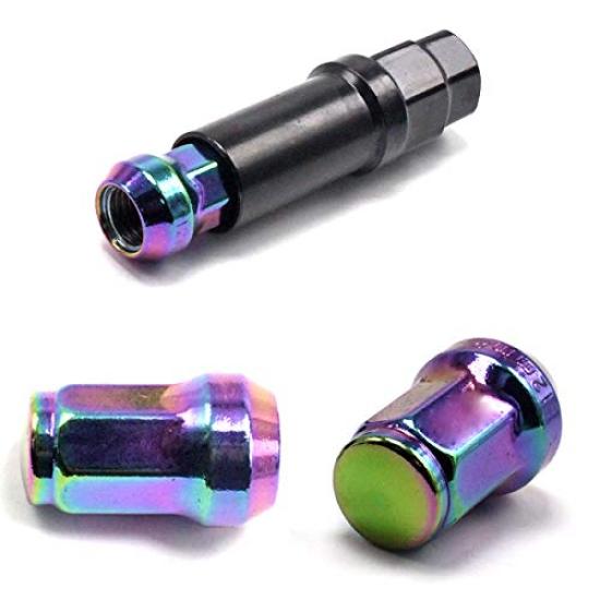 Wellvie Стильный семиугольный стальной диск Racing, совместимый с Toyota и Lock, пользовательский внешний вид автомобиля, автотовары, противоугонные гайки, гайки, комплект из 24 штук,