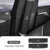 Car Seat Belt Shoulder Cover Leather Shoulder Protector Pad For Alfa Romeo 159 Giulietta 156 147 Giulia Mito GT Stelvio Spider ert853
