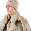 Foxfire Classic Wool Knit Scarf (5422326) in Natural