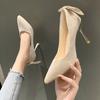 Модная женская рабочая обувь с мягкой подошвой, удобная обувь, одинарные туфли на тонком каблуке, туфли на высоком каблуке для женщин