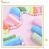 DrCor Pastel Rainbow Boho Tassel Garland – Handmade Colorful Yarn Banner for Nursery, Kids Bedroom, Baby Shower, Birthday Party Backdrop, Dorm,
