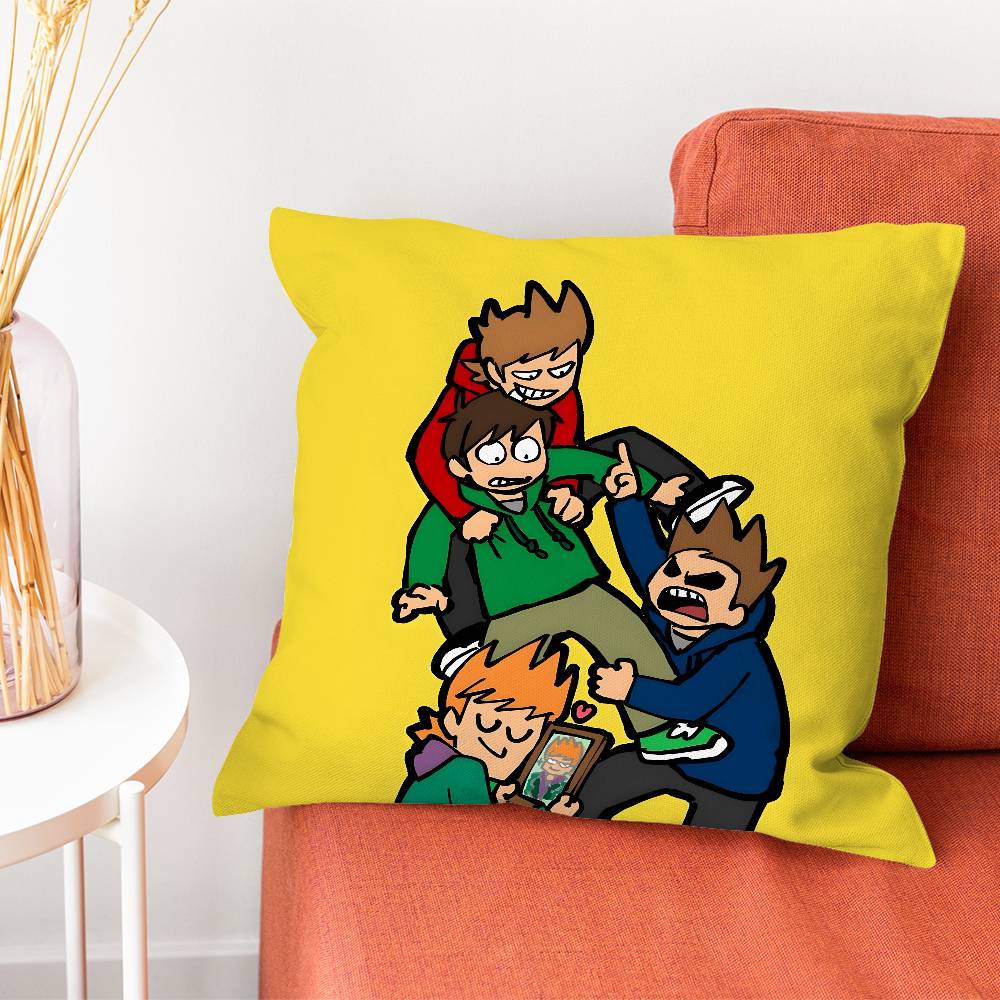 EEddsworld Аниме Наволочка Шелковистый Короткий Плюш С Невидимой Молнией Пылезащитный Чехол на Подушку Дивана Для Домашнего Декора