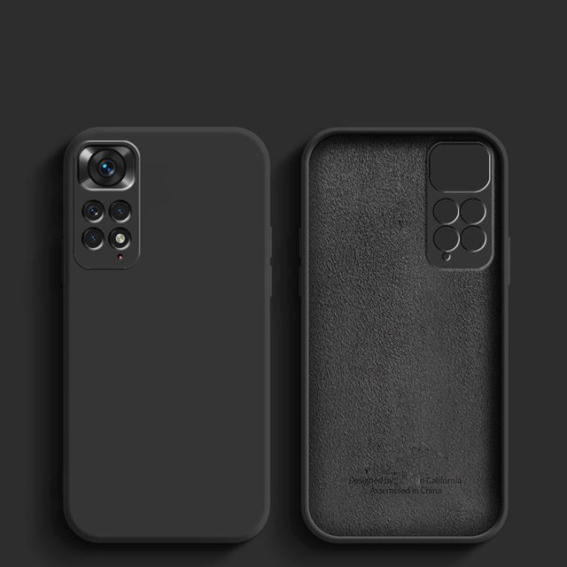 Для Xiaomi Redmi Note 11 Чехол Redmi Note 13pro plus 12 Pro Чехол Новый Жидкий Силикон Ударопрочный Бампер Redmi Note 11 Глобальный Чехол